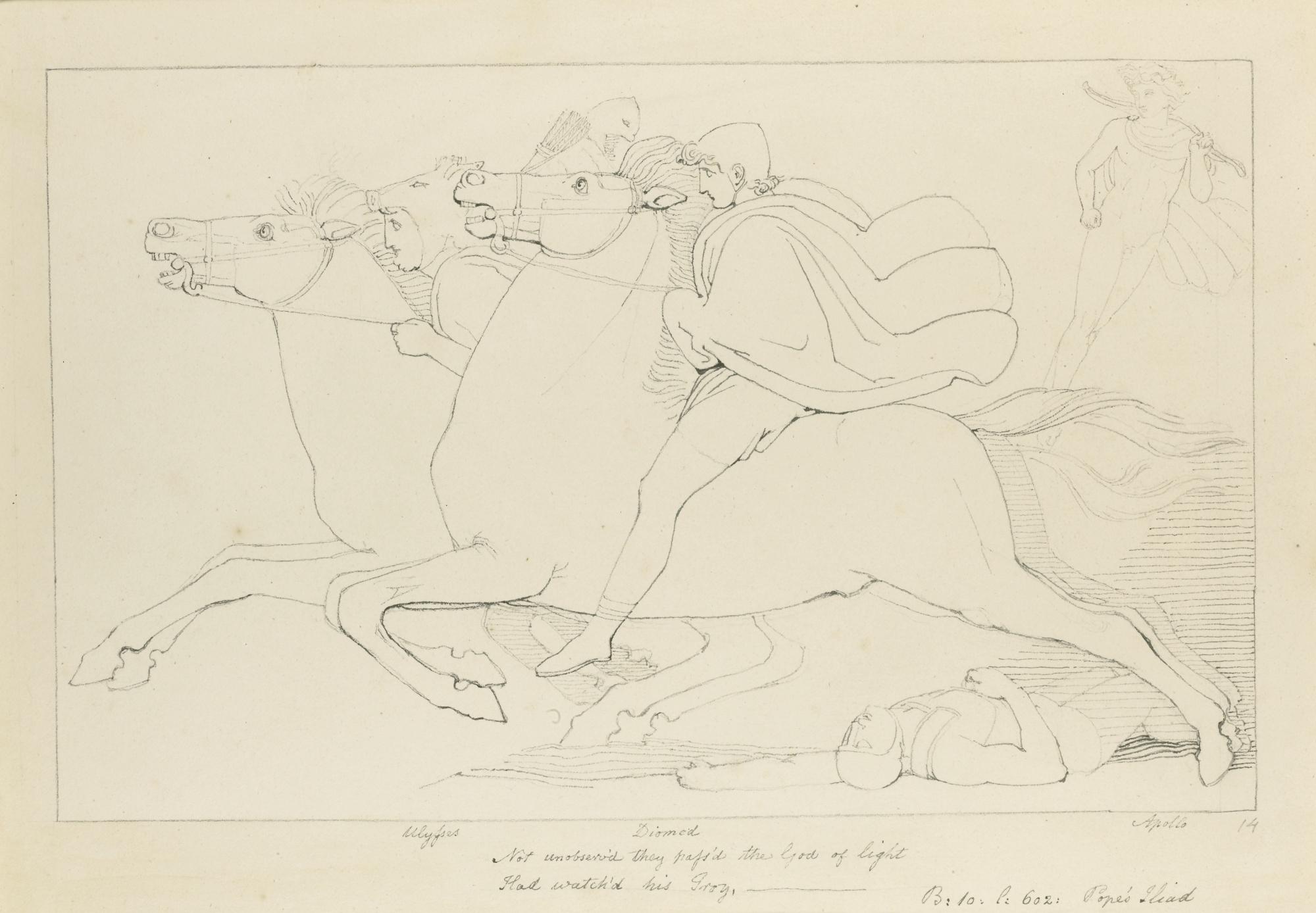 John Flaxman, R.A. - Not Un’Observed They Pass’D The God Of Light