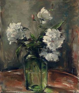 John Folinsbee - White Peonies in a Vase