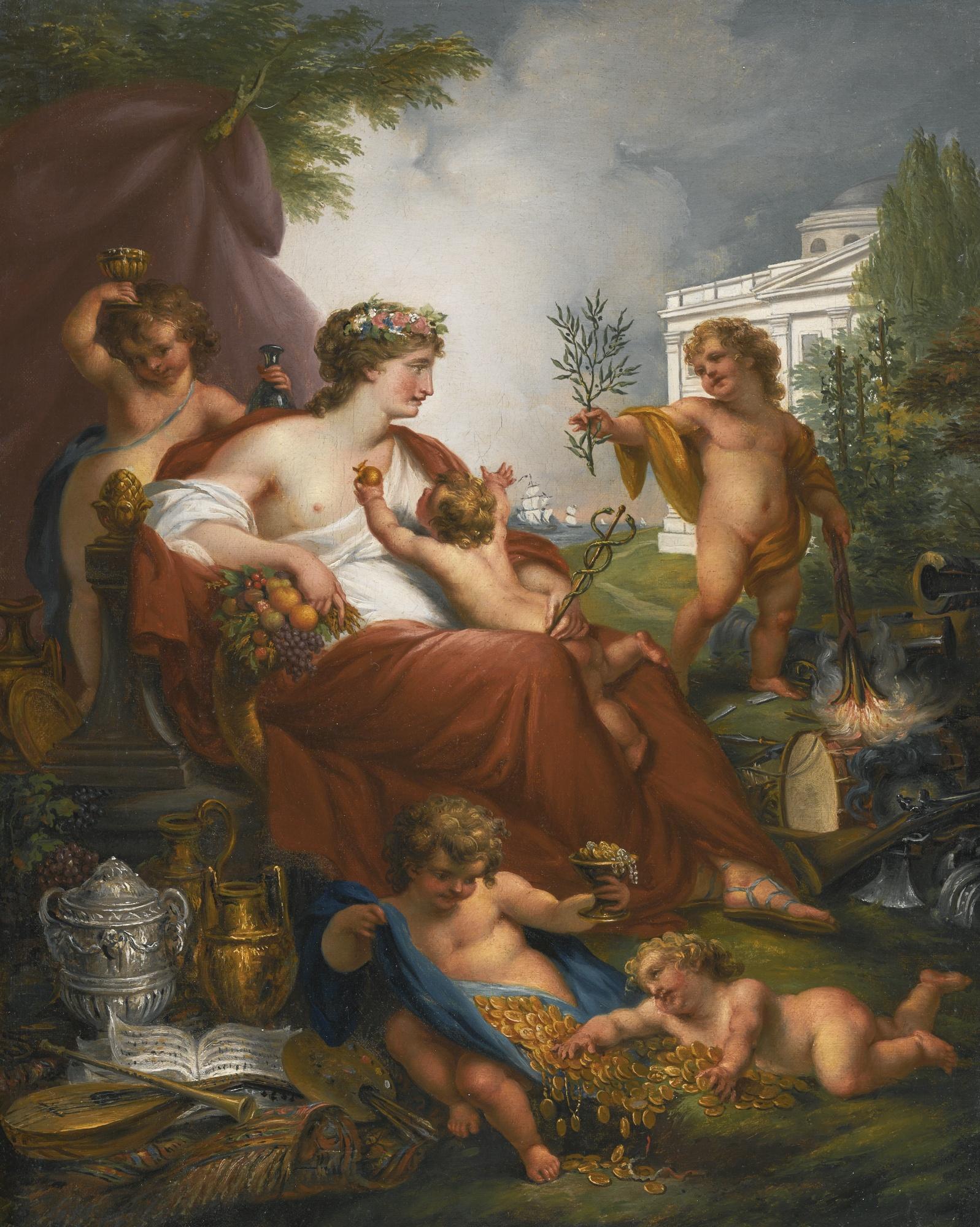 John Francis Rigaud, R.A. - Allegory Of Peace