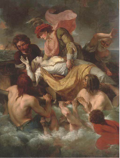 John Francis Rigaud - The death of Prince William, son of Henry I