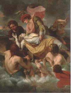 John Francis Rigaud - The death of Prince William, son of Henry I