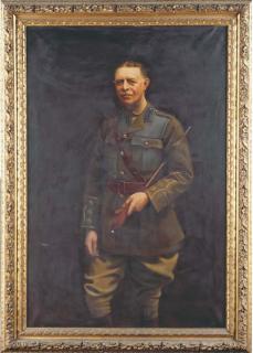 John Frederick Harris Dutton - Portrait Of Captain W. H. France-Hayhurst, Standing Three-Quarter-Length, In Service Dress