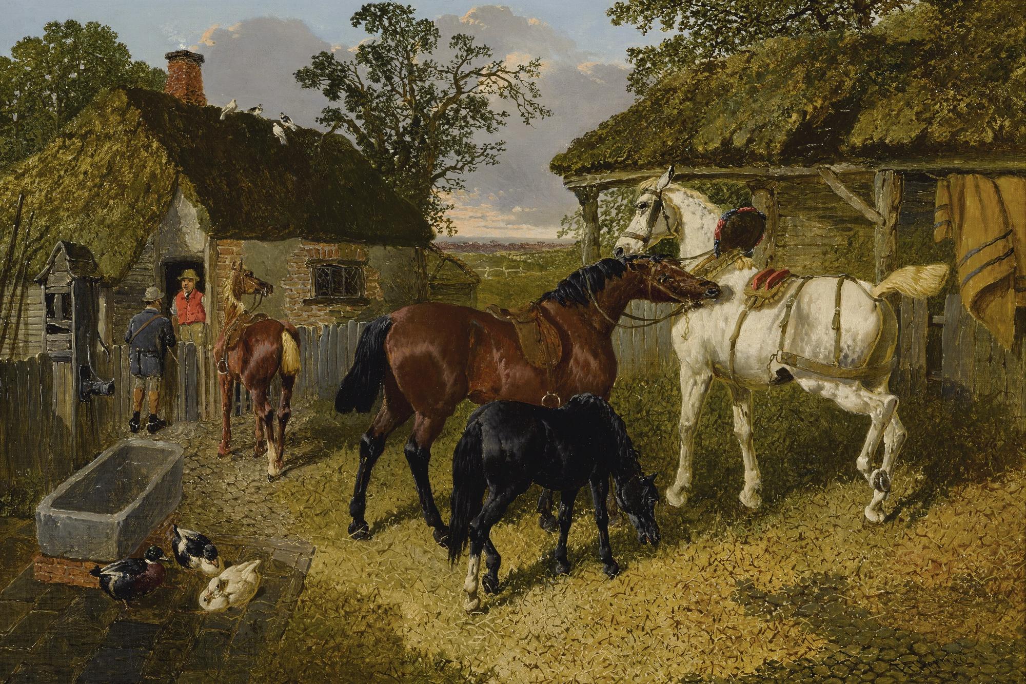 John Frederick Herring Jr. - British the Stable Yard 