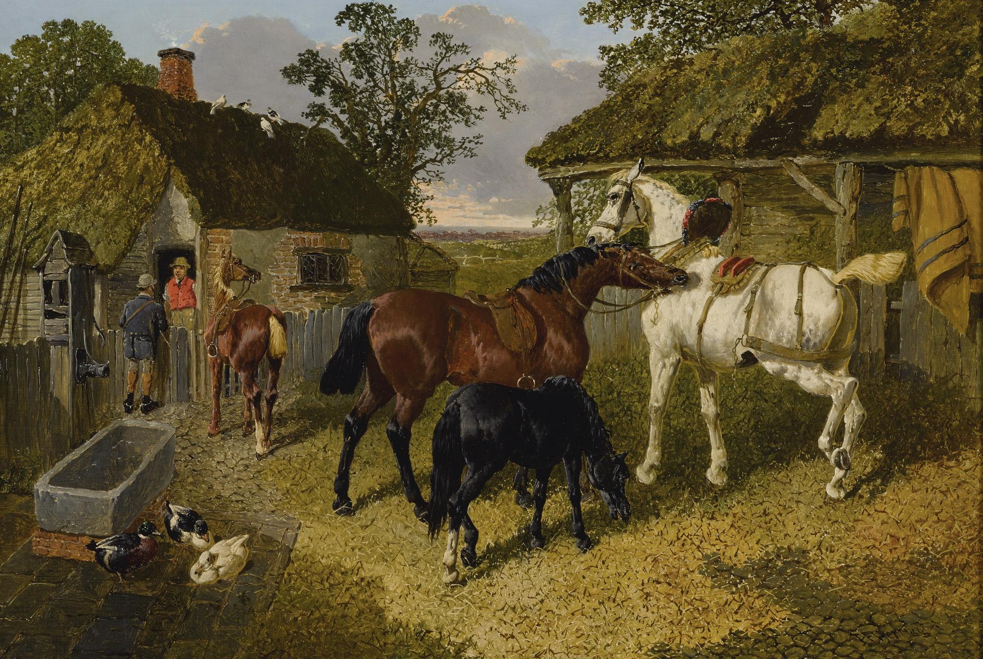 John Frederick Herring Jr. - British the Stable Yard 
