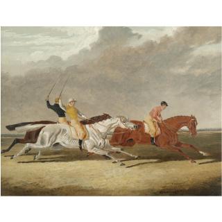 John Frederick Herring Jr. - Race For The Subscription Plate At Newmarket 22Nd April 1835 Between Plenipotentiary, Clearwell And Rosalie