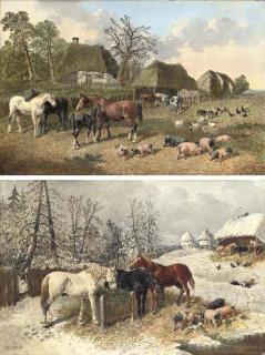 John Frederick Herring, Jun. - Summer; And Winter