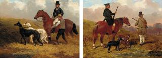 John Frederick Herring, Jun. - The Shooting Party; And Going Coursing
