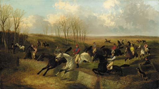 John Frederick Herring, Jun. - The Steeplechase: The Wall