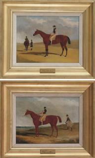 John Frederick Herring Junior - Matilda With Jockey Up At Six Mile Bottom; And The Colonel With Jockey Up