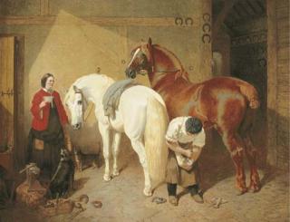 John Frederick Herring, Sen. - The Interior of a Smithy