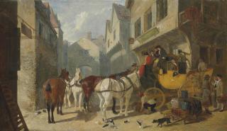 John Frederick Herring, Sen. - The York-London Coach at the George Inn, Stamford