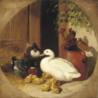 John Frederick Herring Snr. - A quiet corner of the farmyard