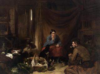 John Frederick Herring, Snr. - Cottage interior scene