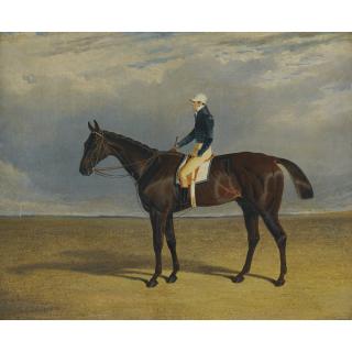 John Frederick Herring Snr. - Margrave, A Liver Chestnut Racehorse With Jockey James Robinson Up, At Doncaster