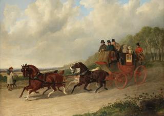 John Frederick Herring, Snr. - The Glasgow and London Royal Mail on the road