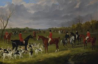 John Frederick Herring Sr. - British the Meet Of The East Suffolk Hounds At Chippenham Park With George Mure Of Herringswell, M.F.H,  And William Rose, Huntsman