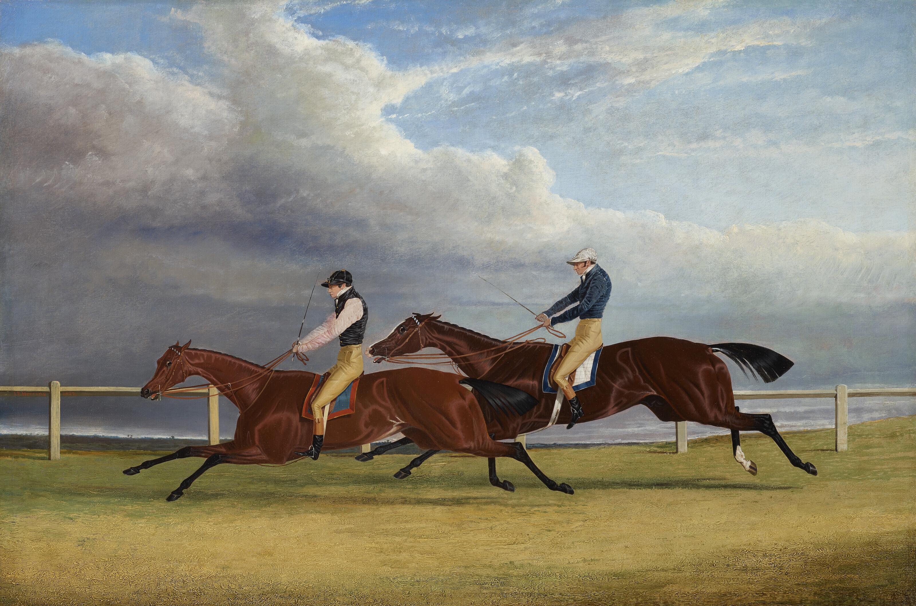 John Frederick Herring, Sr. - \'Matilda\' and \'Mameluke\': The Finish of the 1827 St. Leger