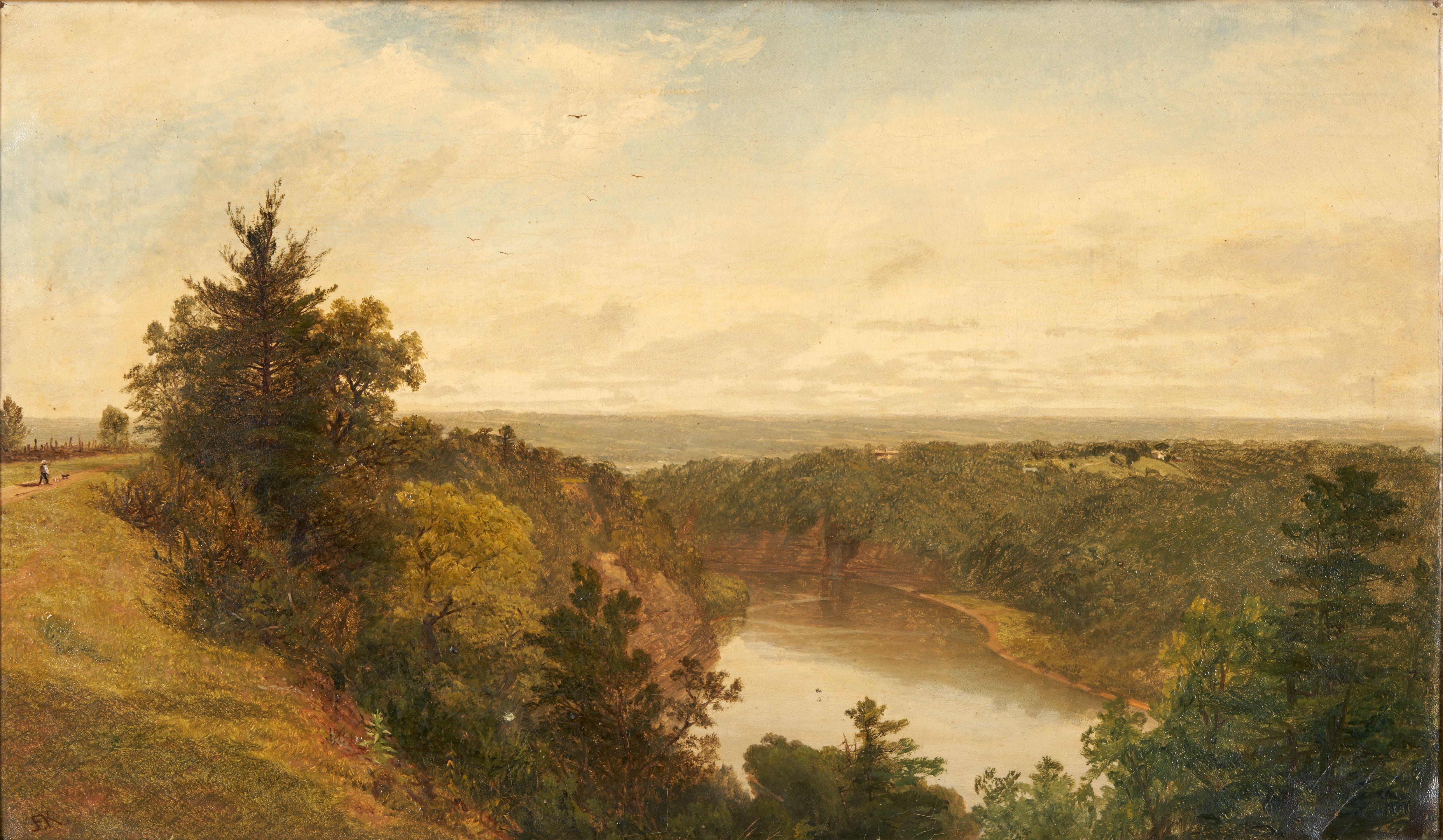 John Frederick Kensett - River Gorge in Summer