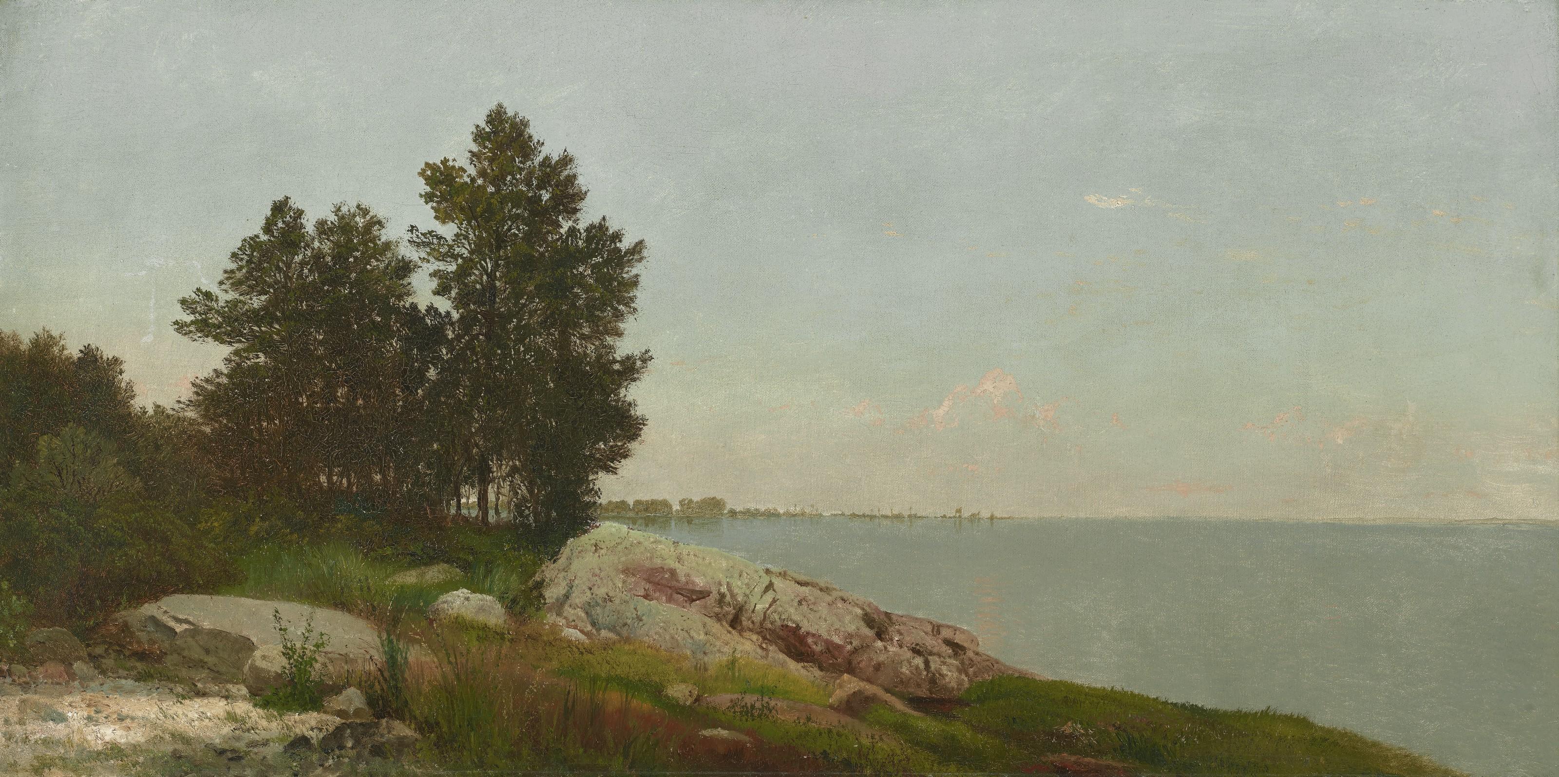 John Frederick Kensett - Study On Long Island Sound At Darien, Connecticut