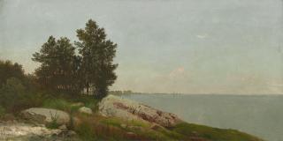 John Frederick Kensett - Study On Long Island Sound At Darien, Connecticut