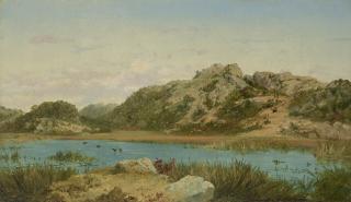 John Frederick Kensett - The Pond, Near Newport, Rhode Island