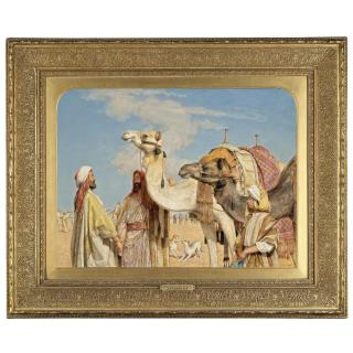 John Frederick Lewis, R.A. - British Greeting In The Desert, Egypt (Selamat Teiyibin)