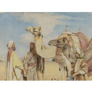 John Frederick Lewis, R.A. - British Greetings In The Desert