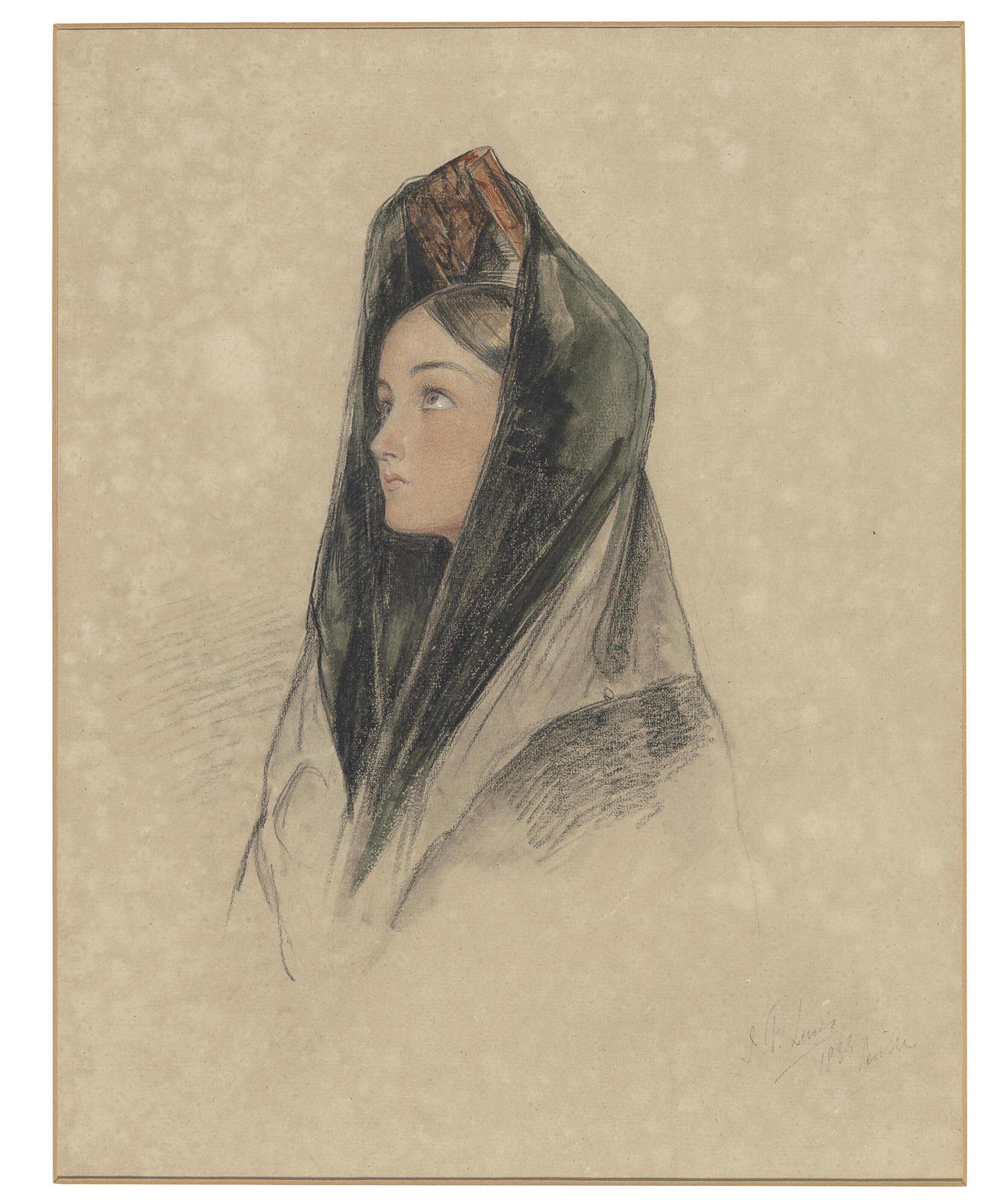 John Frederick Lewis, R.A. - Harriet Ford\'s maid