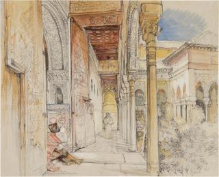 John Frederick Lewis, R.A. - The Alhambra, Near Granada, Spain