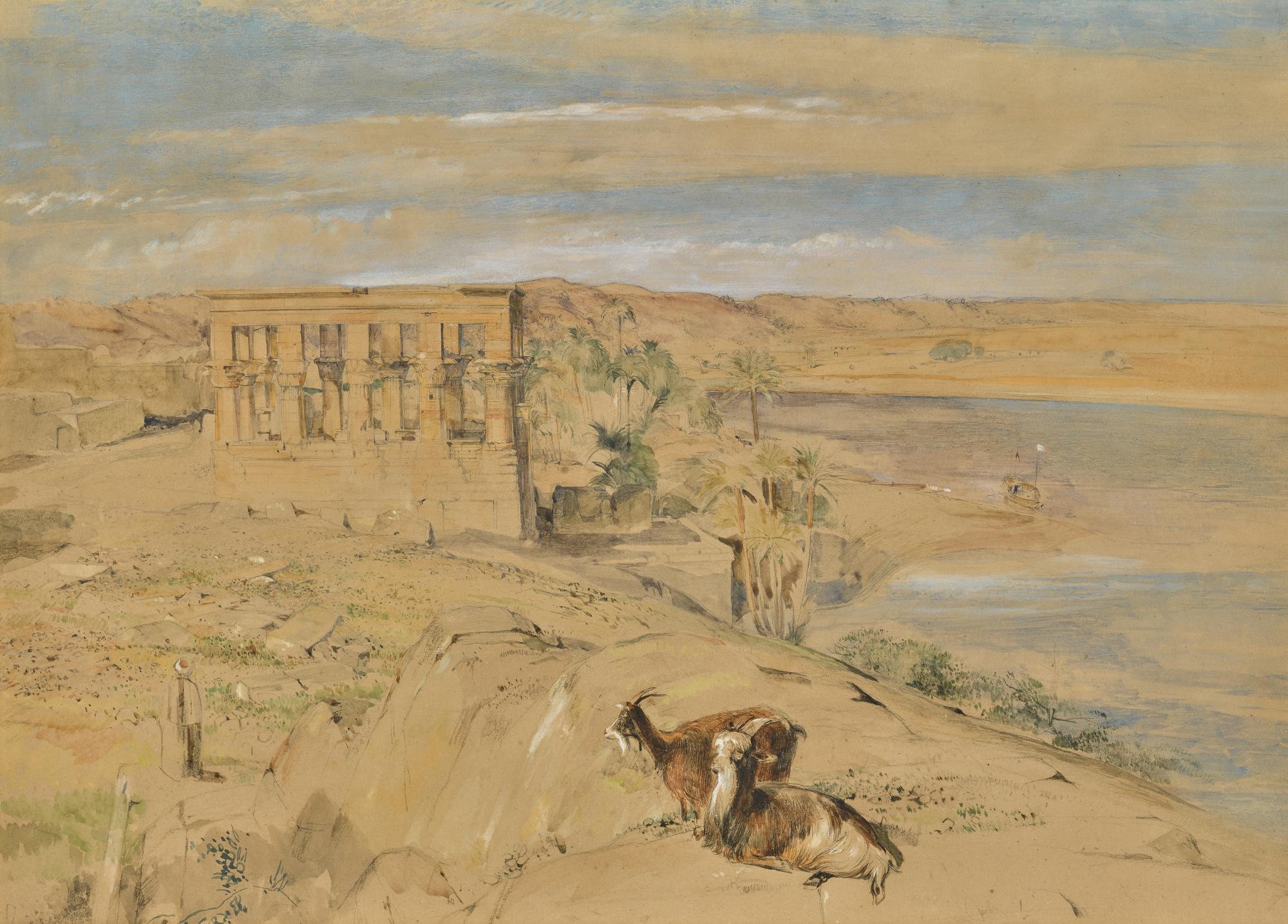 John Frederick Lewis, R.A. - The Hypaethral Temple At Philae, Upper Egypt