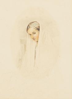 John Frederick Lewis, RA, POWS - A Spanish girl