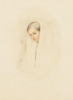 John Frederick Lewis, RA, POWS - A Spanish girl