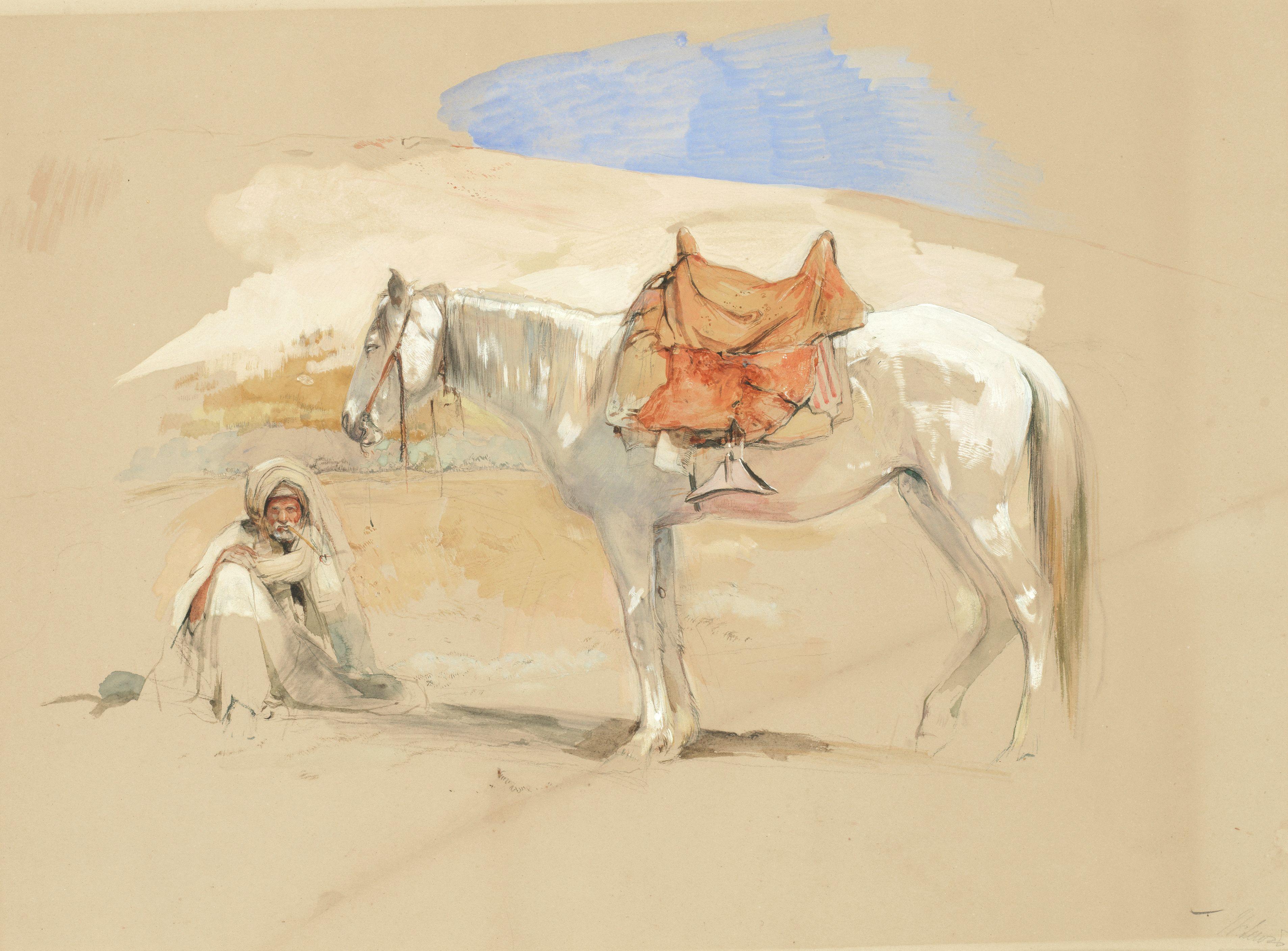 John Frederick Lewis, RA, POWS - \'Sheikh El Belled, Kom Ombos\'