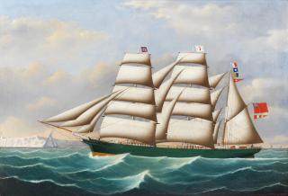 John Frederick Loos - A portrait of the barque Rover of the Seas