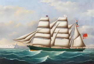 John Frederick Loos - A portrait of the barque Rover of the Seas