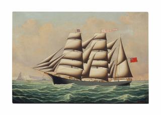 John Frederick Loos - The ship Alpheus Marshall, Digby, Nova Scotia