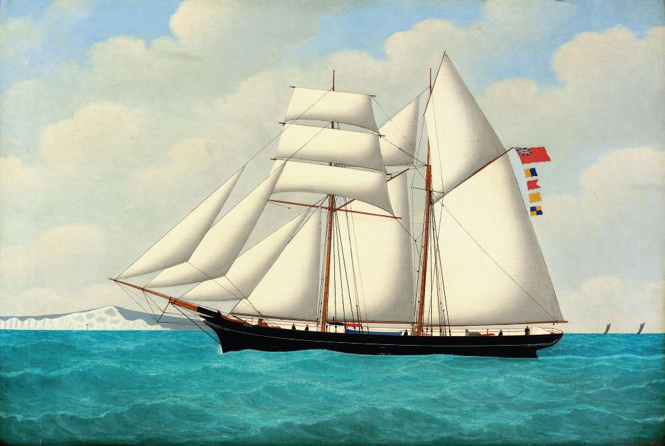 John Frederick Loos - The topsail schooner Deveron of Padstow