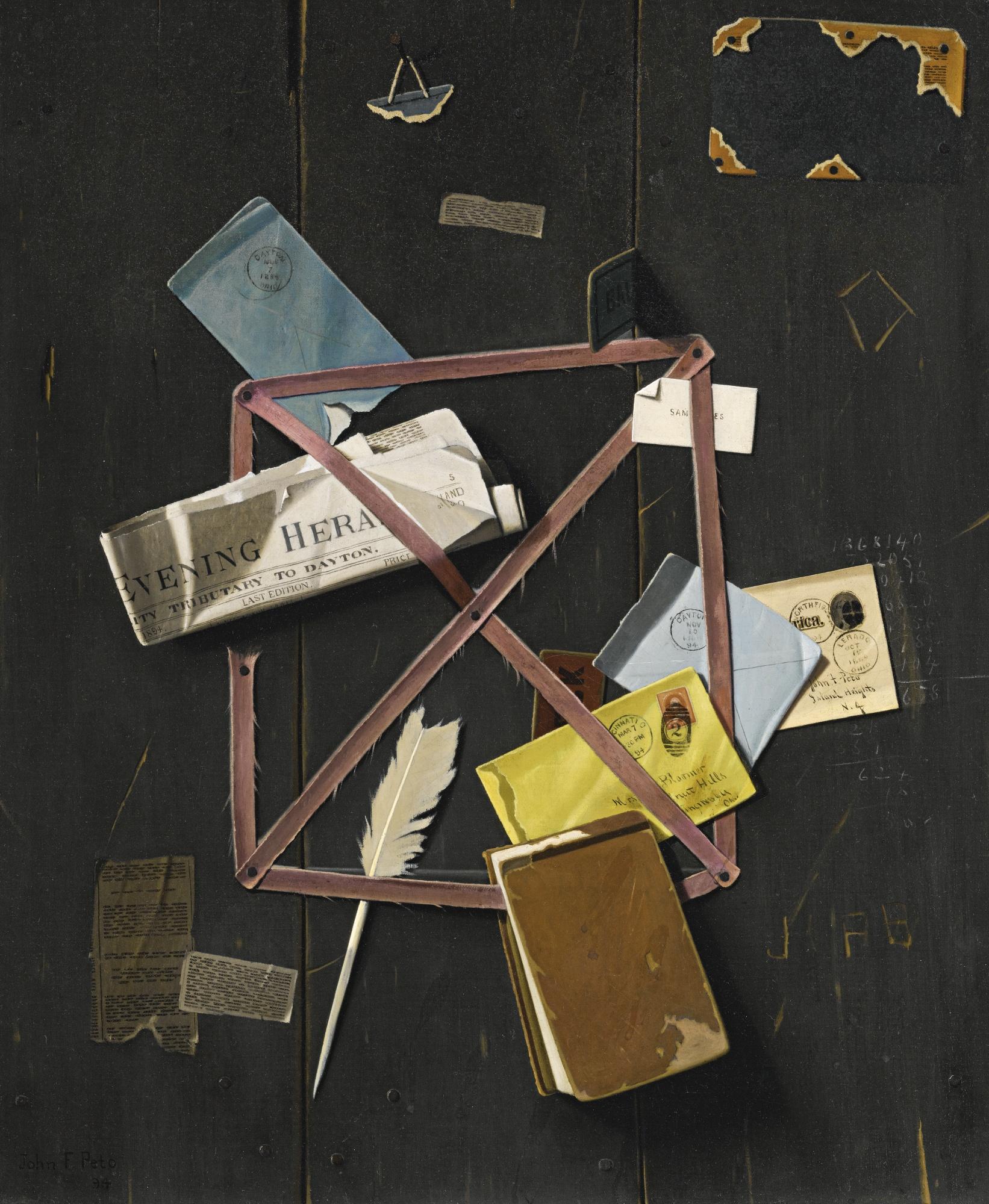 John Frederick Peto - Old Time Letter Rack