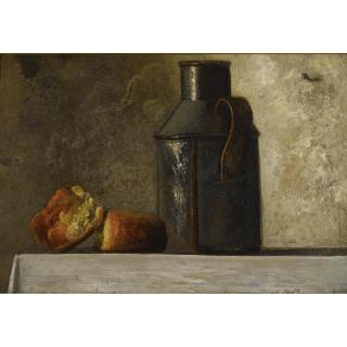 John Frederick Peto - Still Life With Milk Can And Biscuits