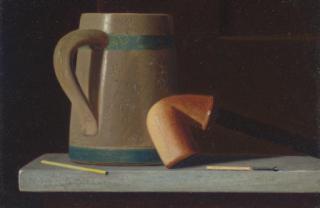John Frederick Peto - Still Life with Mug and Pipe