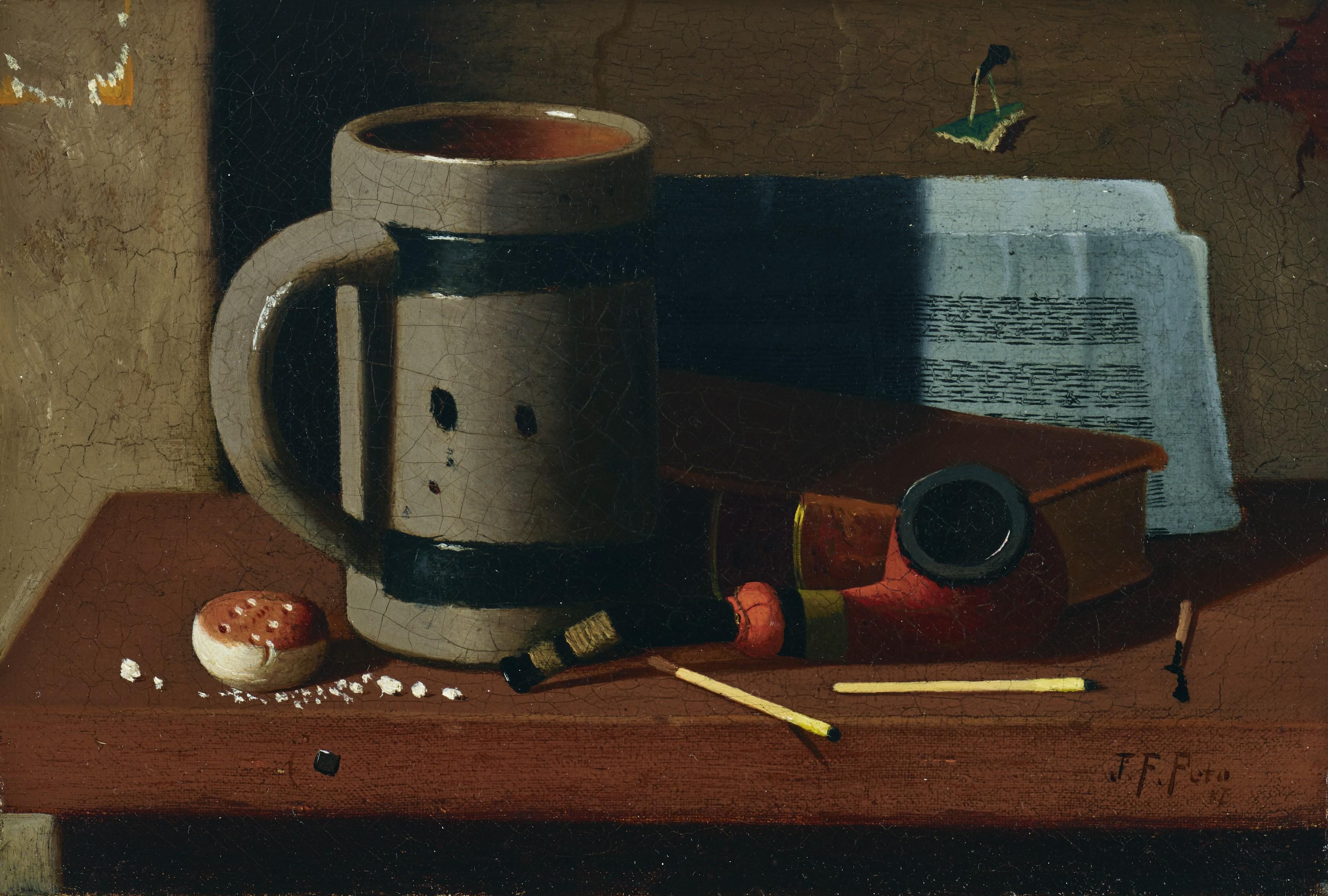 John Frederick Peto - Tankard, Pipe, Matches And Biscuit