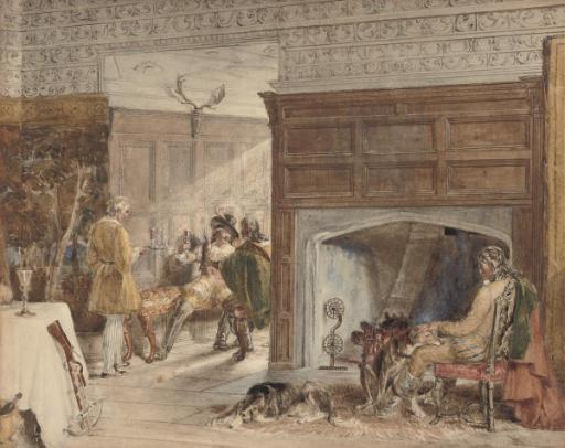 John Frederick Tayler - The huntsman\'s hearth