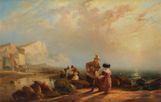 John Frederick Tennant - Beach scene