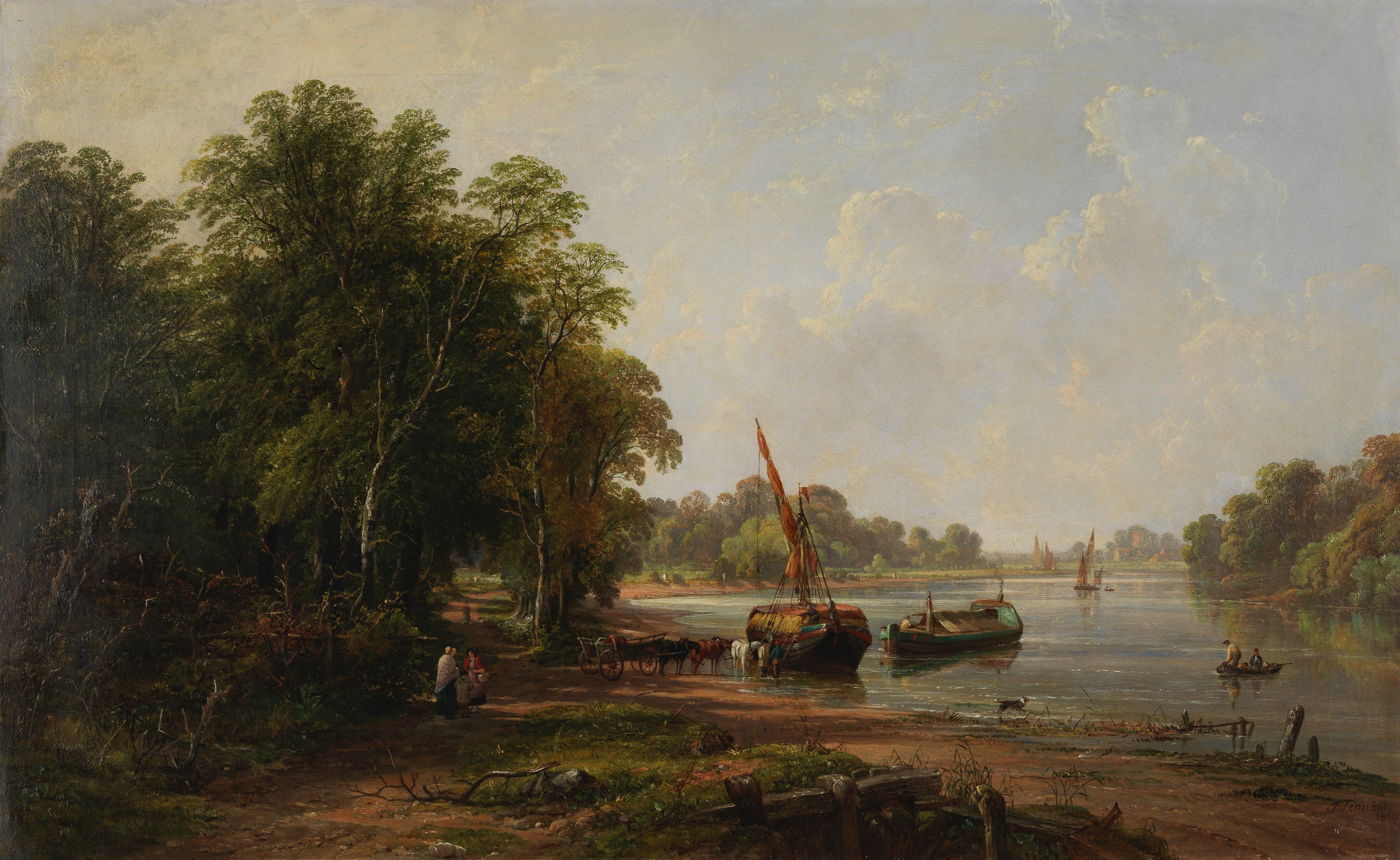 John Frederick Tennant - The hay barge