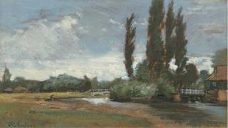 John Fulleylove, R.I. - Iffley Lock, Oxford