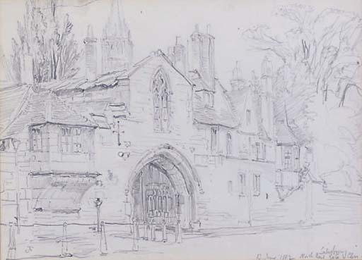 John Fulleylove, R.I. - North-East Gate, Salisbury Close