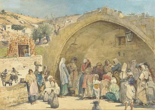 John Fulleylove, R.W.S. - The Virgin\'s fountain, Nazareth