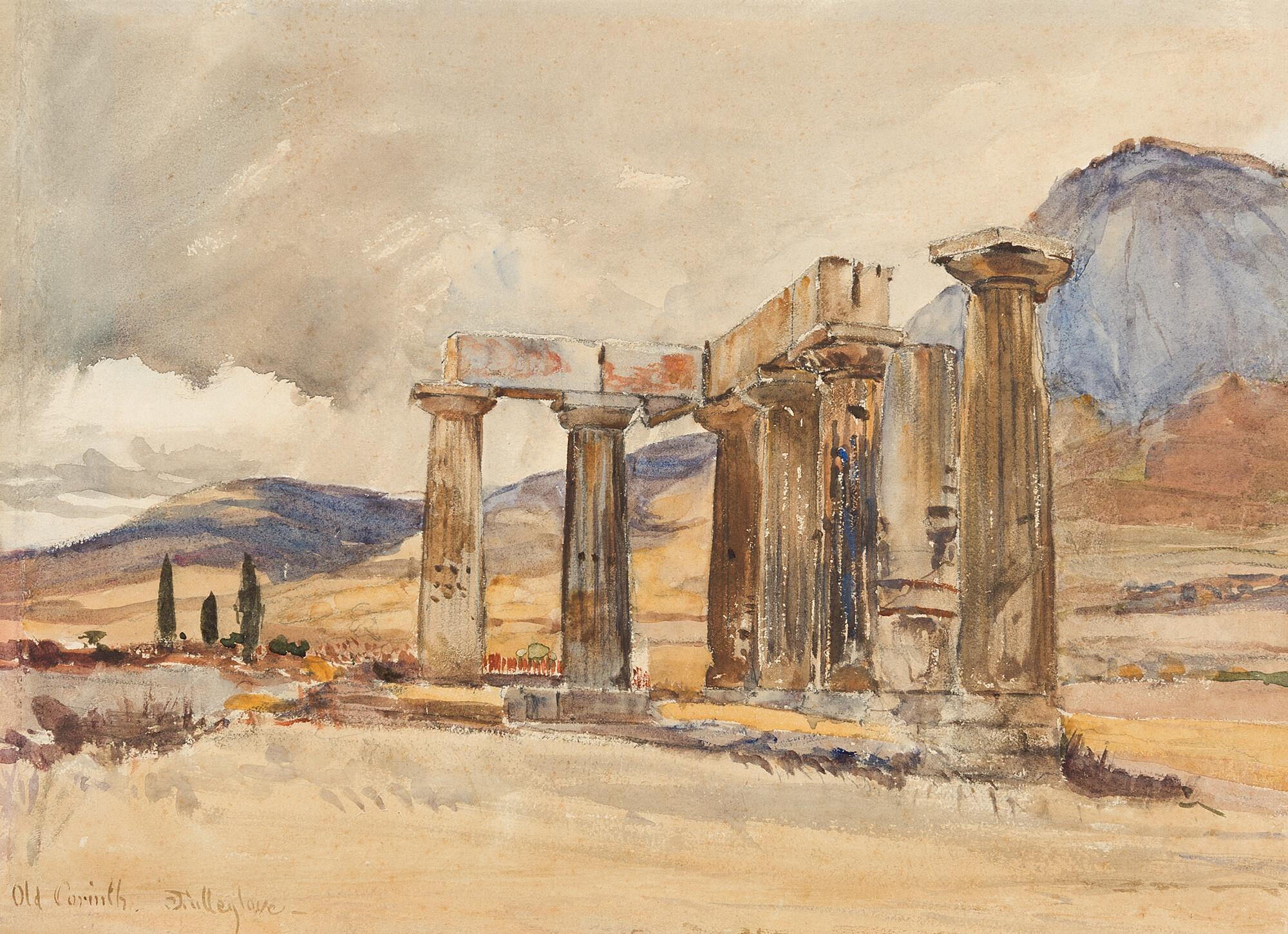 John Fulleylove - Antike Tempelruinen in Korinth.