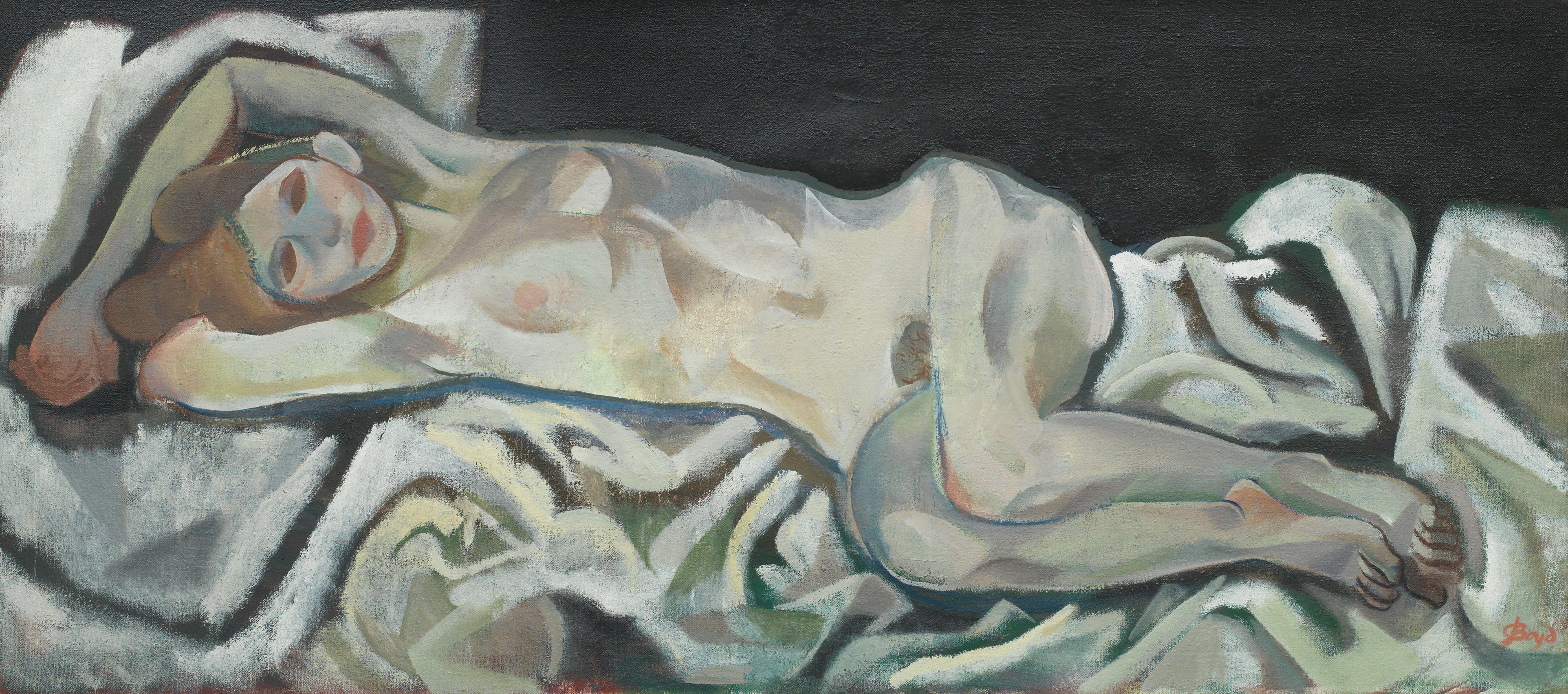 John G Boyd RP RGI - Reclining nude