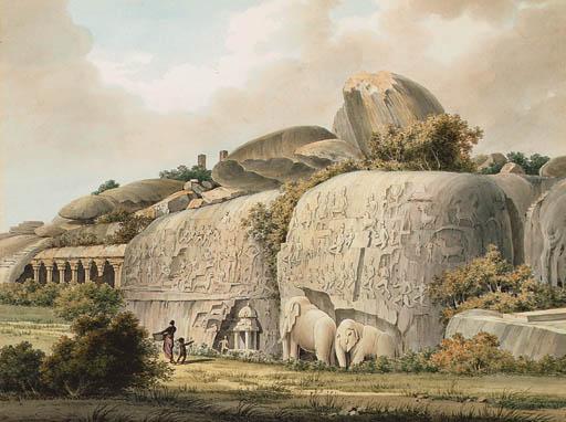 John Gantz - Arjuna\'s Penance, Mahabalipuram, near Madras